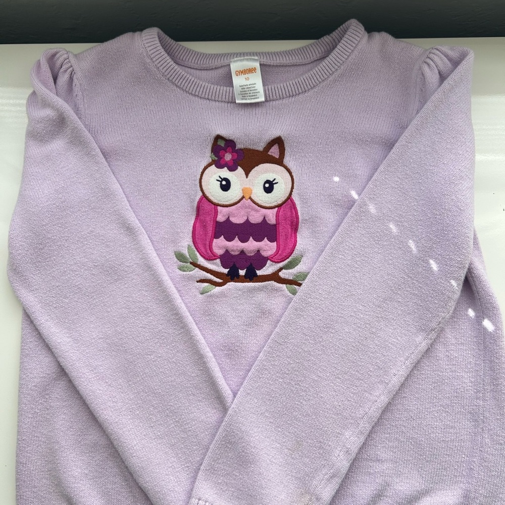 Gymboree Light Purple Owl Sweater